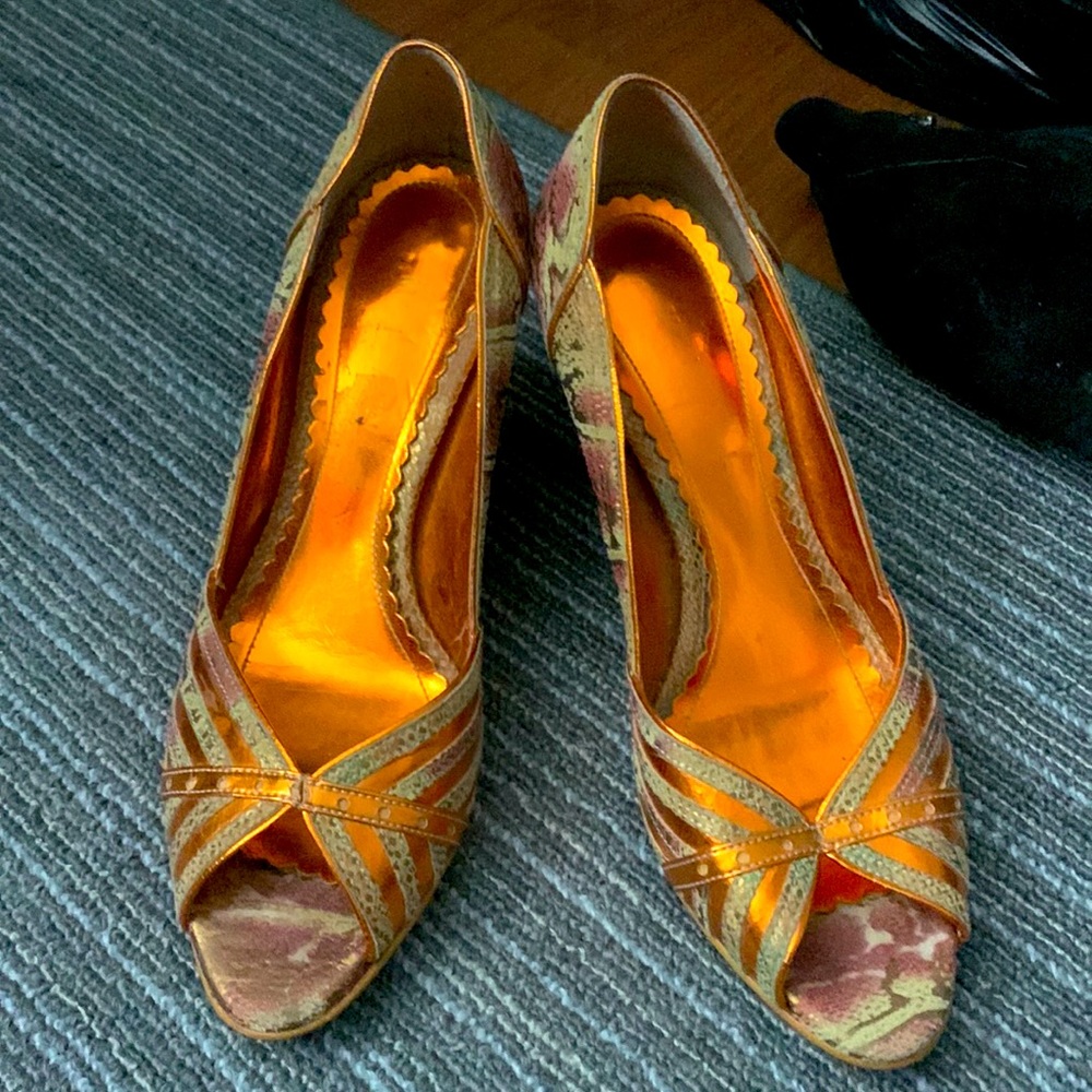 Orange heels